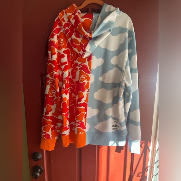 NWT Solana Hills Oversized colorful 100% cotton heavy duty hoodie. Unisex - Picture 2 of 9